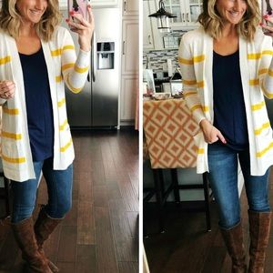 Old navy large stripped cardigan